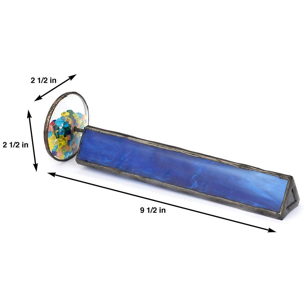 Cobalt Blue Tumble Wheel Kaleidoscope
