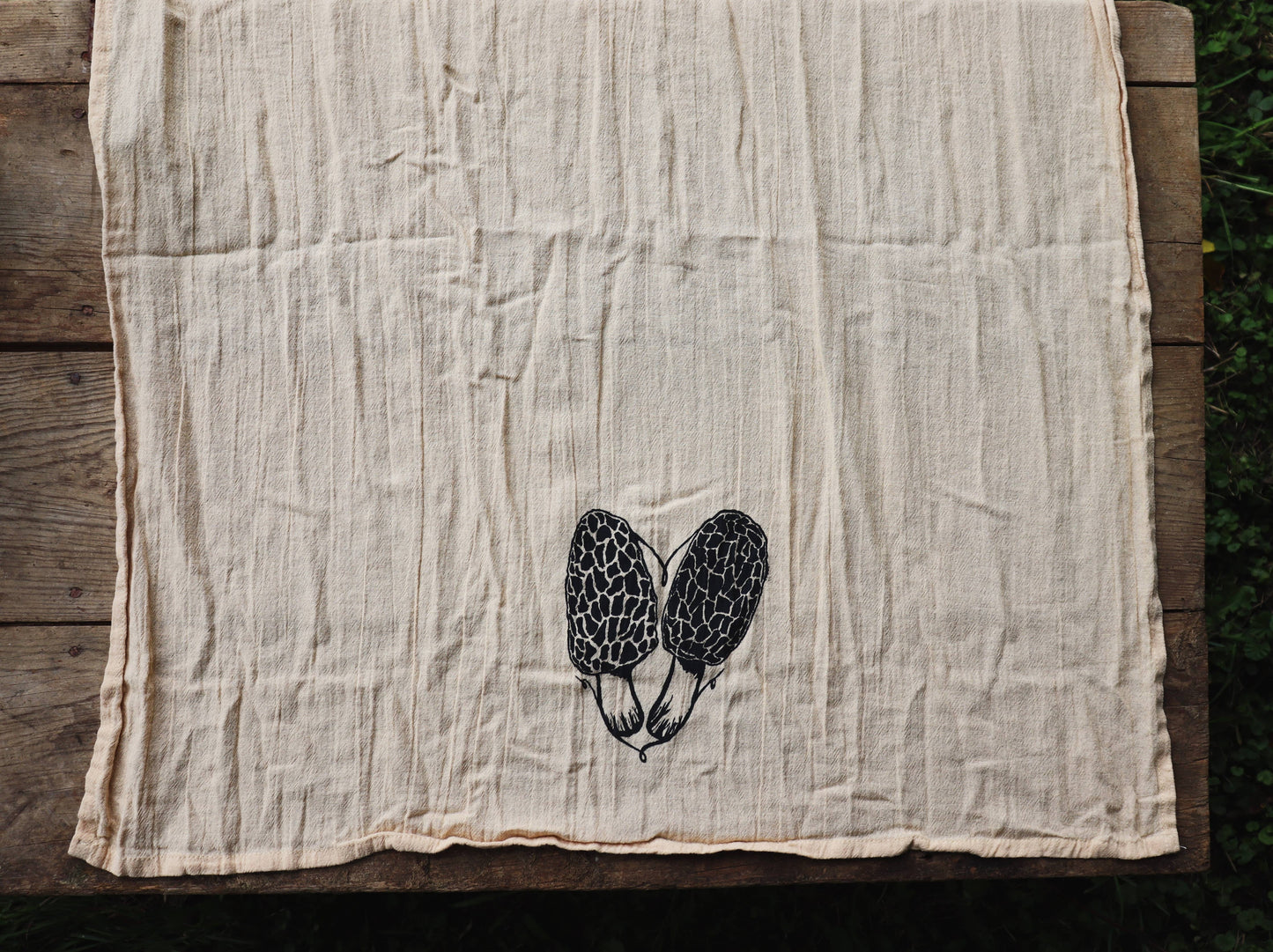 Moth Wood Farm Morel Love Tea Towel