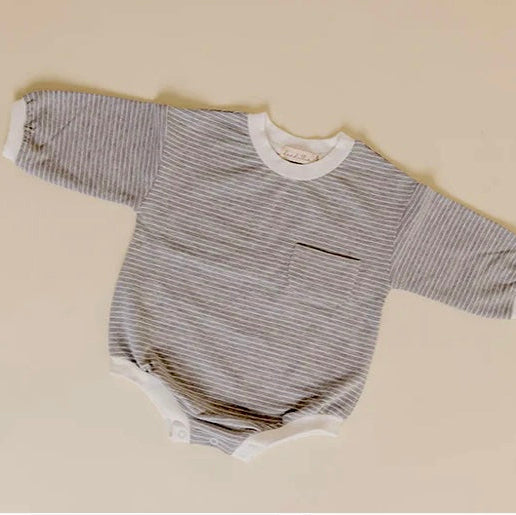 Dandillie Ash Stripe Bubble Romper