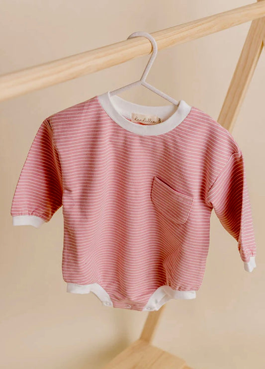 Dandillie Begonia Stripe Bubble Romper