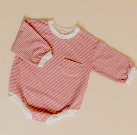 Dandillie Begonia Stripe Bubble Romper