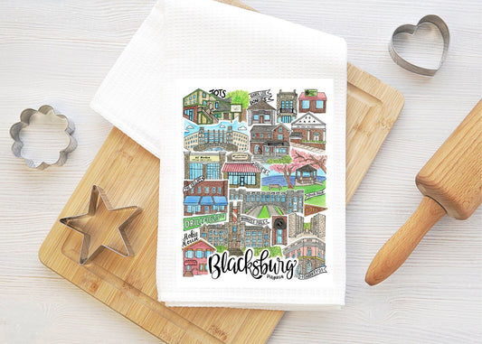 Mad Kitchen Blacksburg Tea Towel