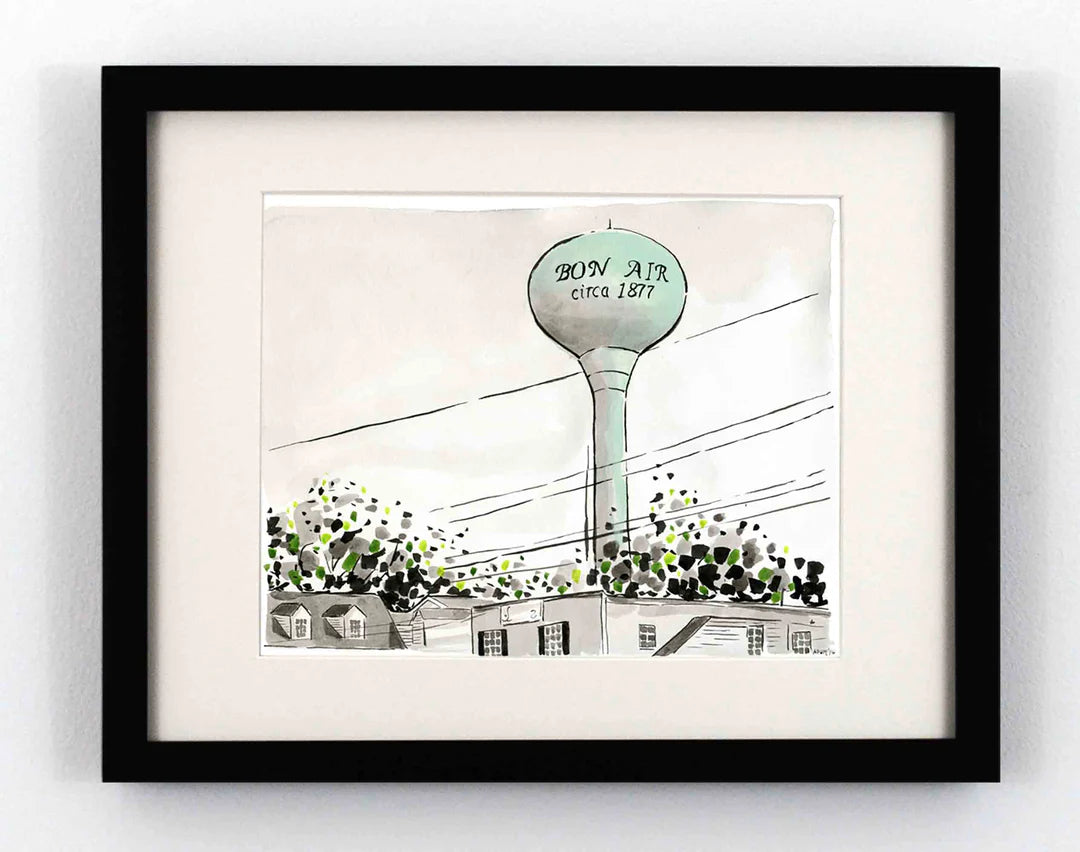 Peyton Millikan Bon Air Water Tower Fine Art Print