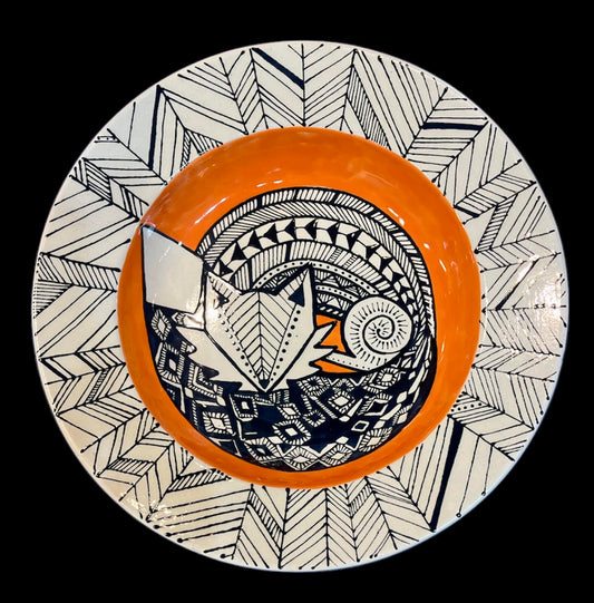 The Crafty Fox Ceramic Sleeping Fox Bowl