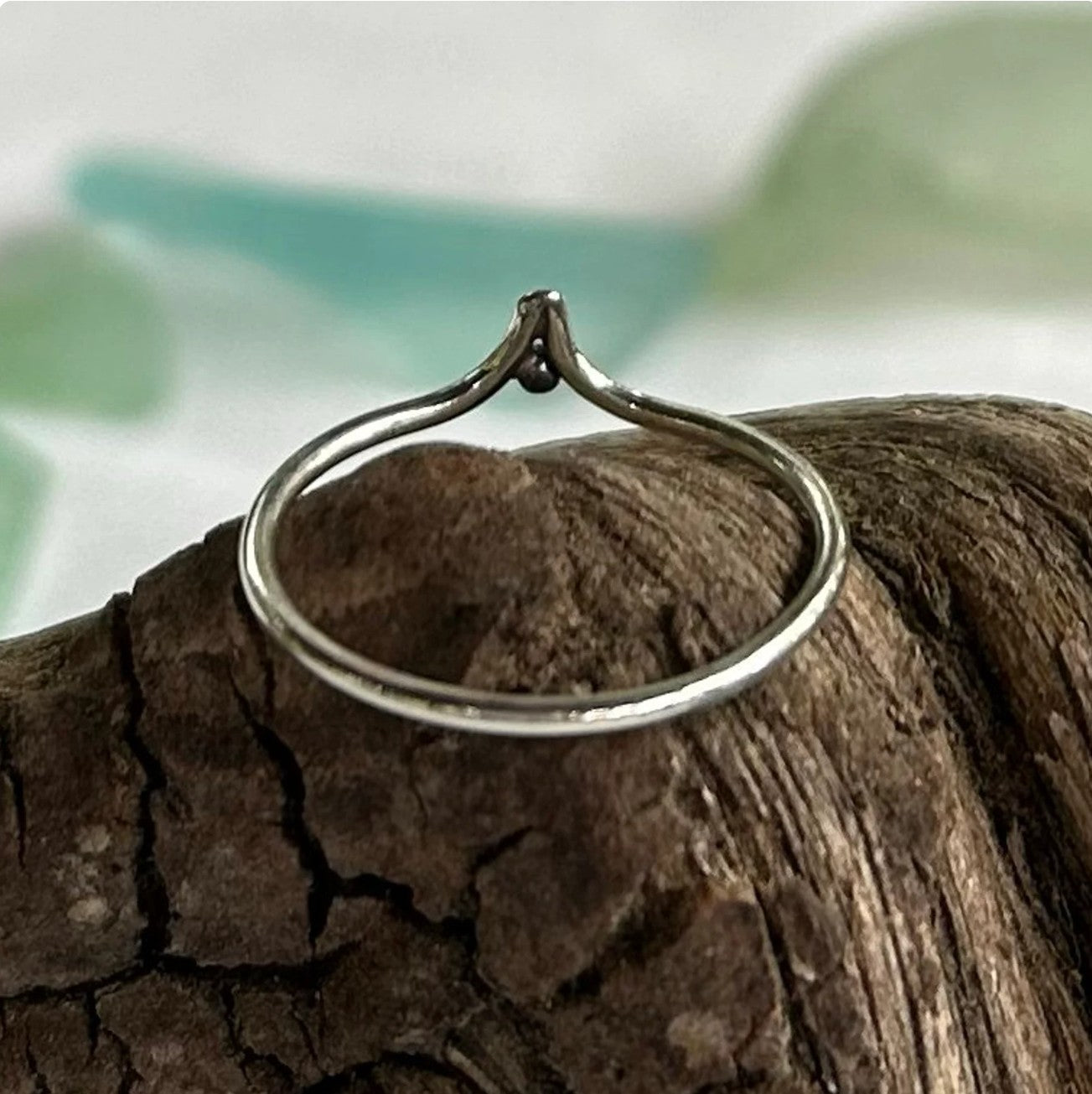 Dainty Sterling Silver "V" Ring (available in 3 sizes)