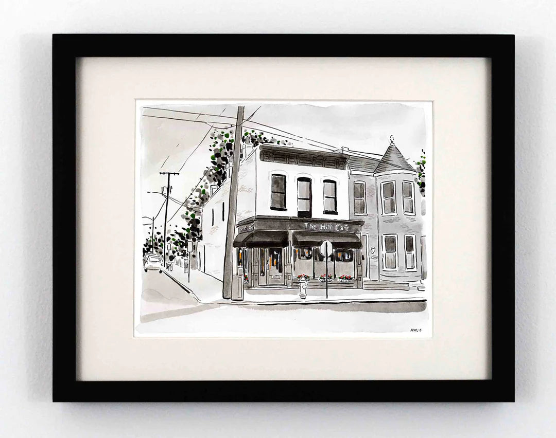 Peyton Millikan Hill Cafe 8x10 Fine Art Print