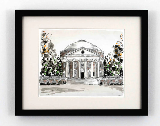 The Rotunda from the Lawn 8X10 Fine Art Print