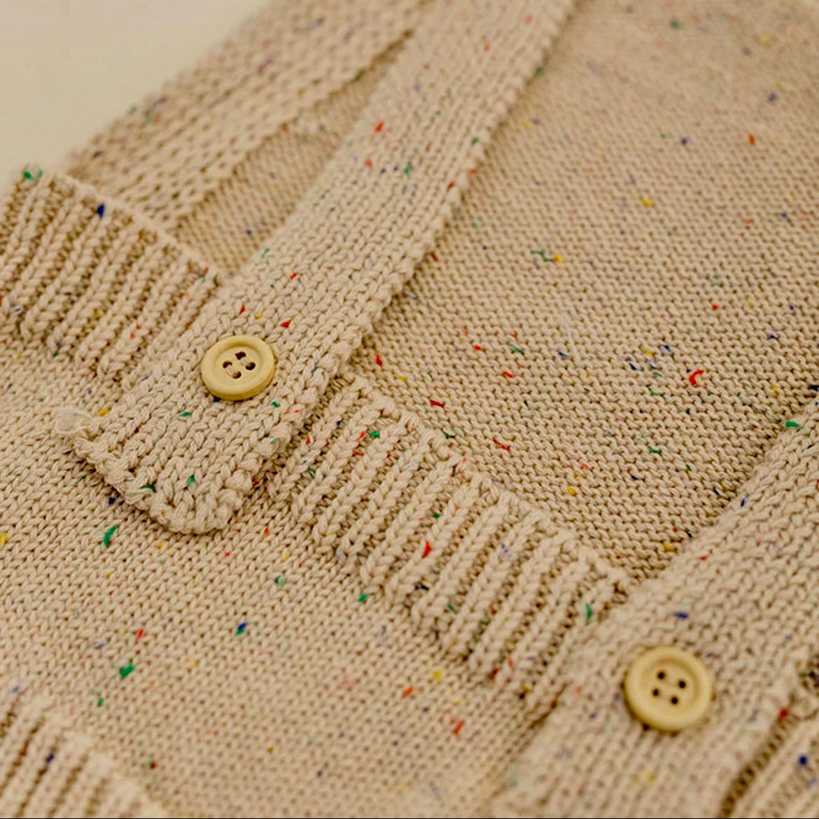 Dandillie Sprinkle Knit Top & Blommer Set in Hazelnut