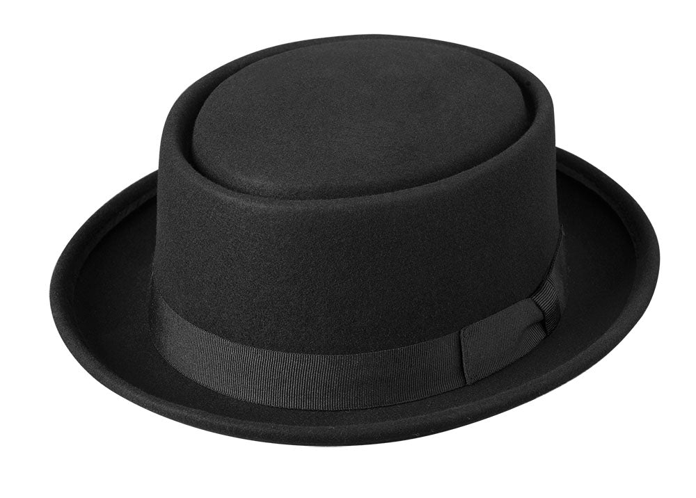 Broner The Orleans Wool Porkpie- Black