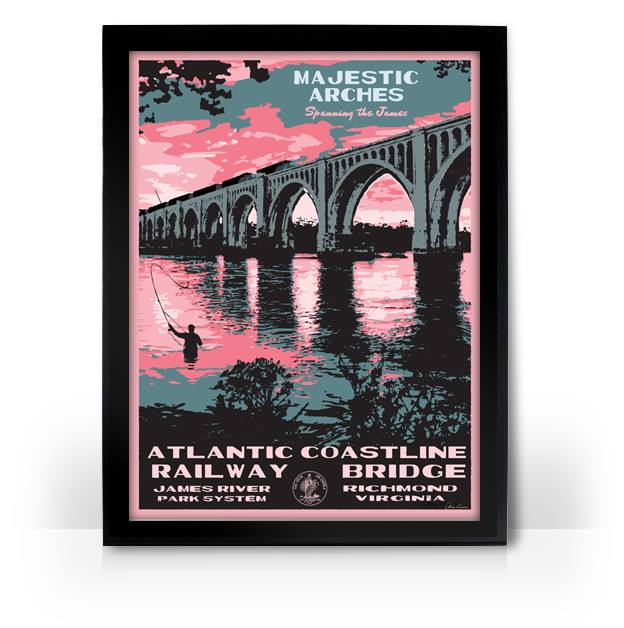 Vintage Outside RESTOCKED Mid-Century RVA Posters