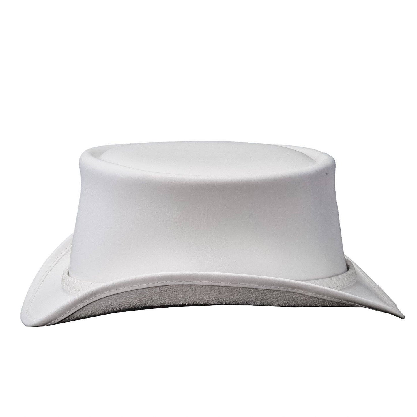 American Hat Makers Ghost Rider - White Leather Top Hat