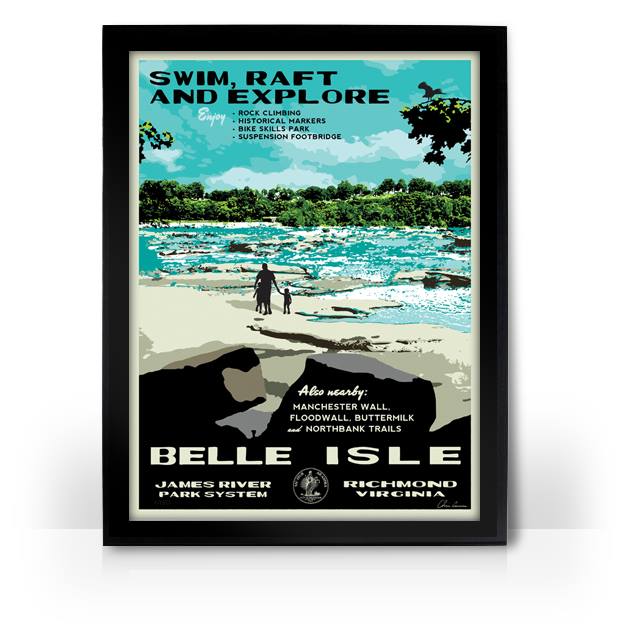 Vintage Outside RESTOCKED Mid-Century RVA Posters