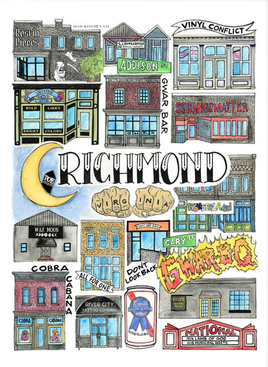 Mad Kitchen Rock on Richmond Print