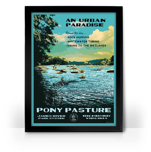 Vintage Outside RESTOCKED Mid-Century RVA Posters