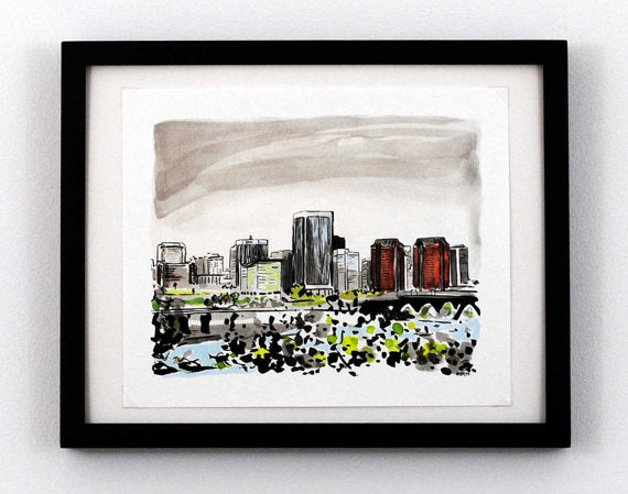 Peyton Millikan RVA Skyline 8x10 Fine Art Print