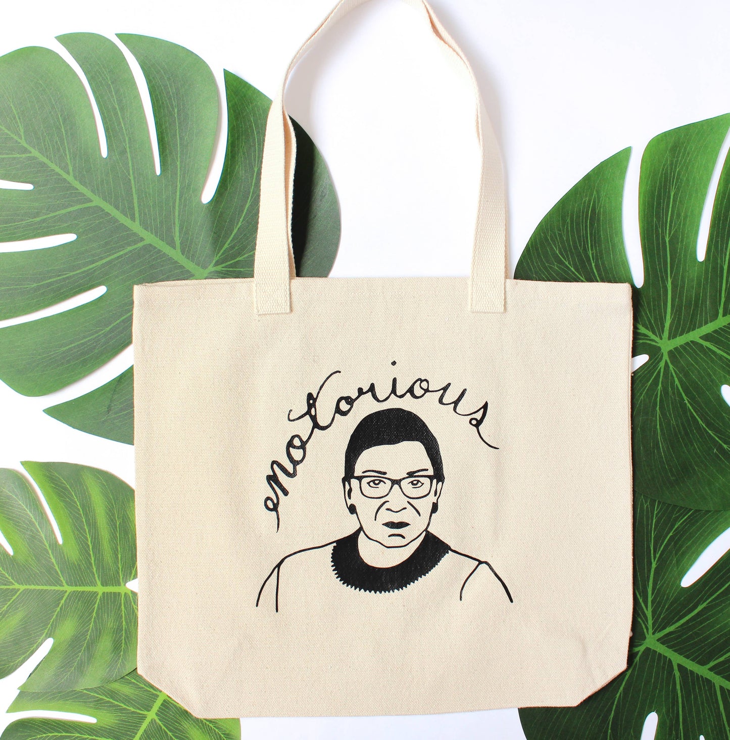 Notorious RBG Tote Bag by Guy Piper