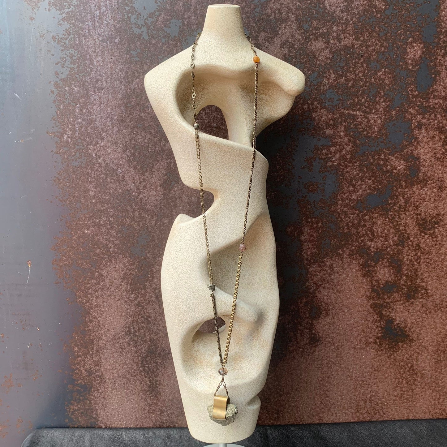 Obscuro Jewelry Pyrite Necklace
