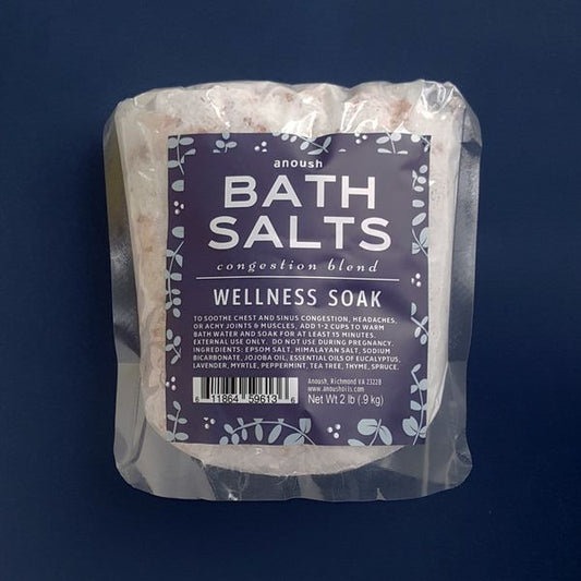 Anoush Congestion Blend Wellness Soak Bath Salts