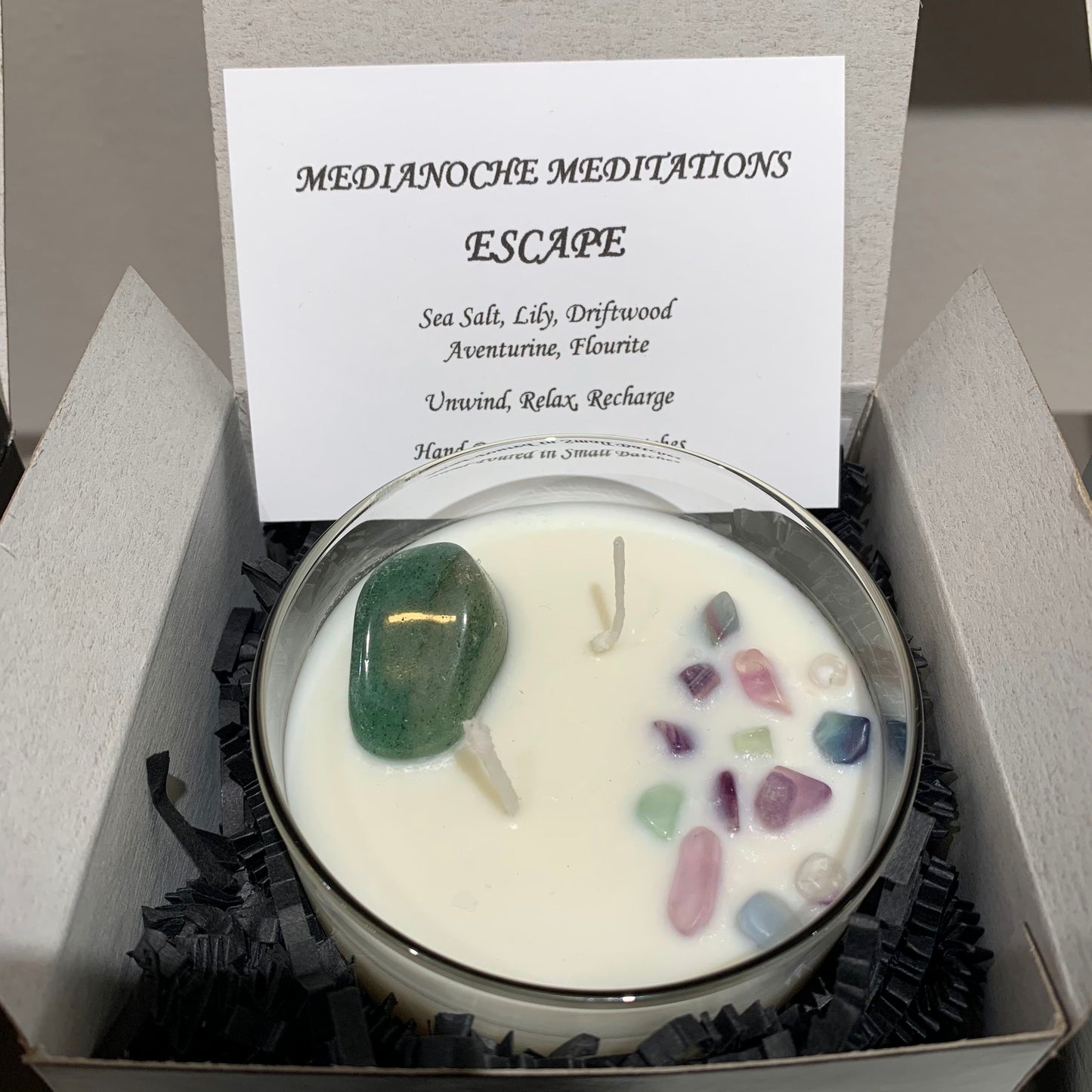 "Escape" Sea Salt & Lily Hand-Poured Soy Candle