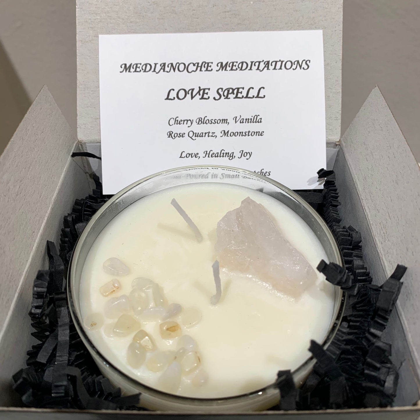 "Love Spell" Cherry Blossom & Vanilla Hand-Poured Soy Candle
