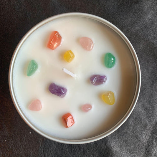 “Saturday Morning Cartoons” 8oz Travel Hand-Poured Soy Candle - Cherry, Citrus, and Vanilla