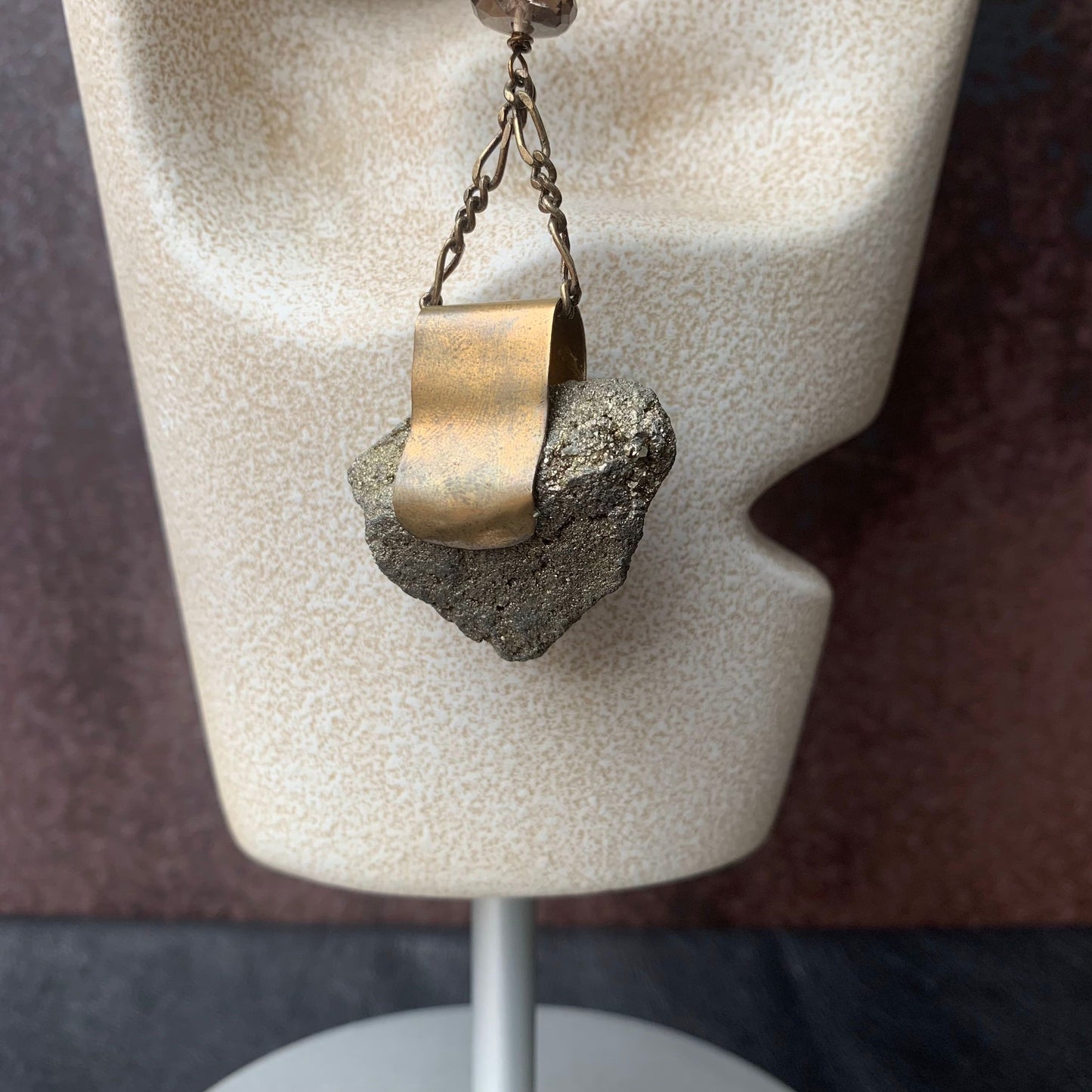 Obscuro Jewelry Pyrite Necklace