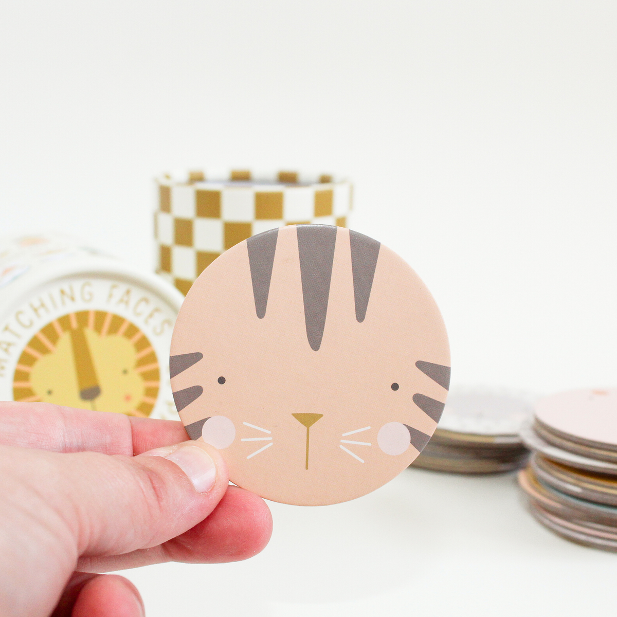 Oh, Little Wren Animal Faces Memory Match Game