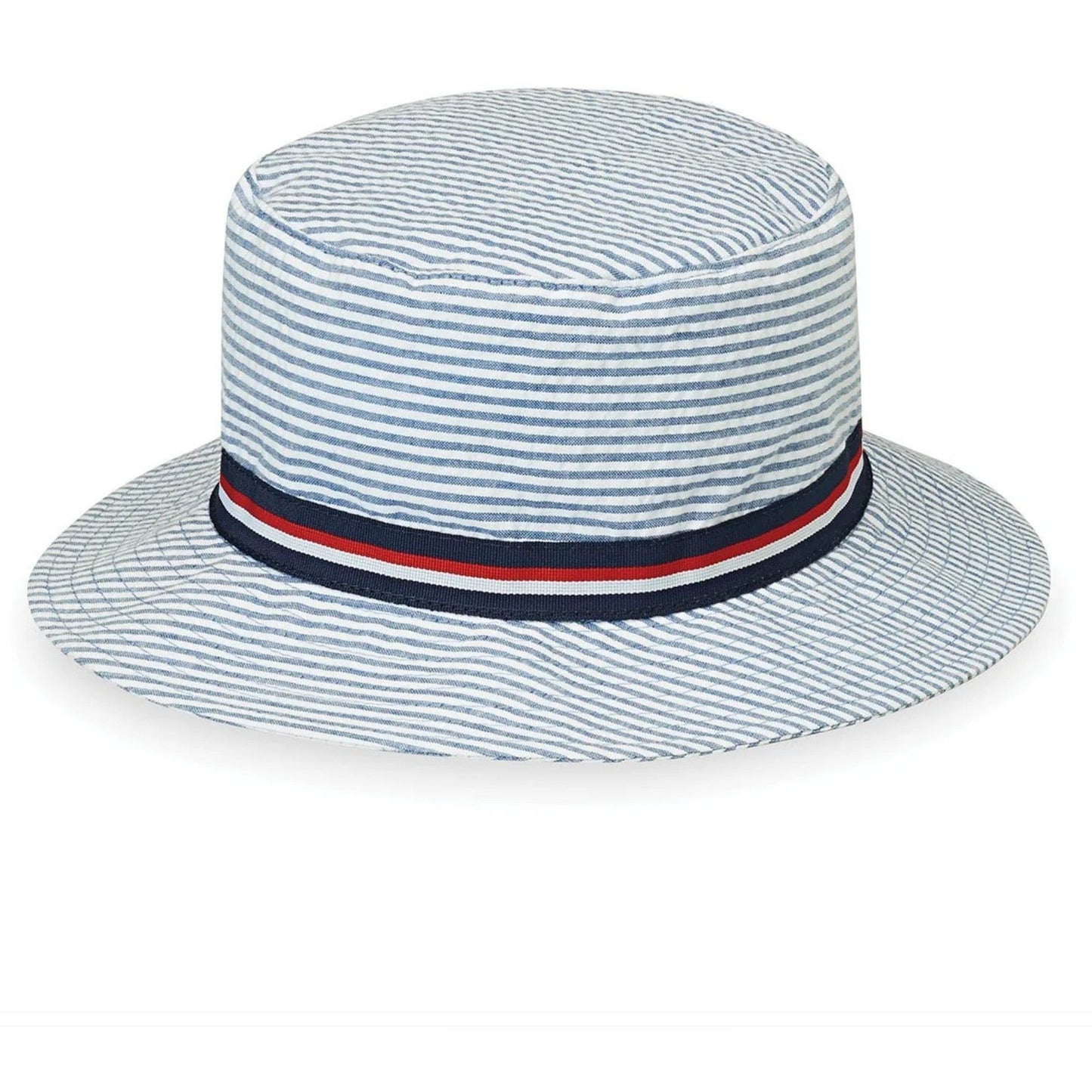 Wallaroo Sawyer Blue Striped Kids Hat Size 4-8 years