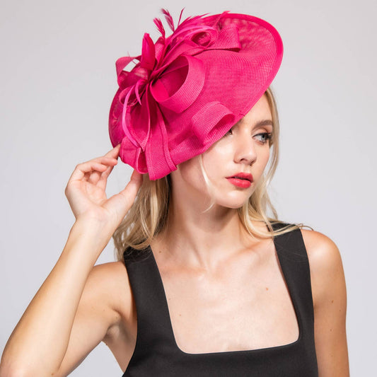 Ribbon Flax Fabric Fascinator Headband (Available in 3 Colors)