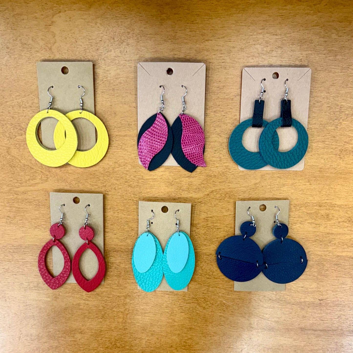 Handcrafted Leather Earrings
