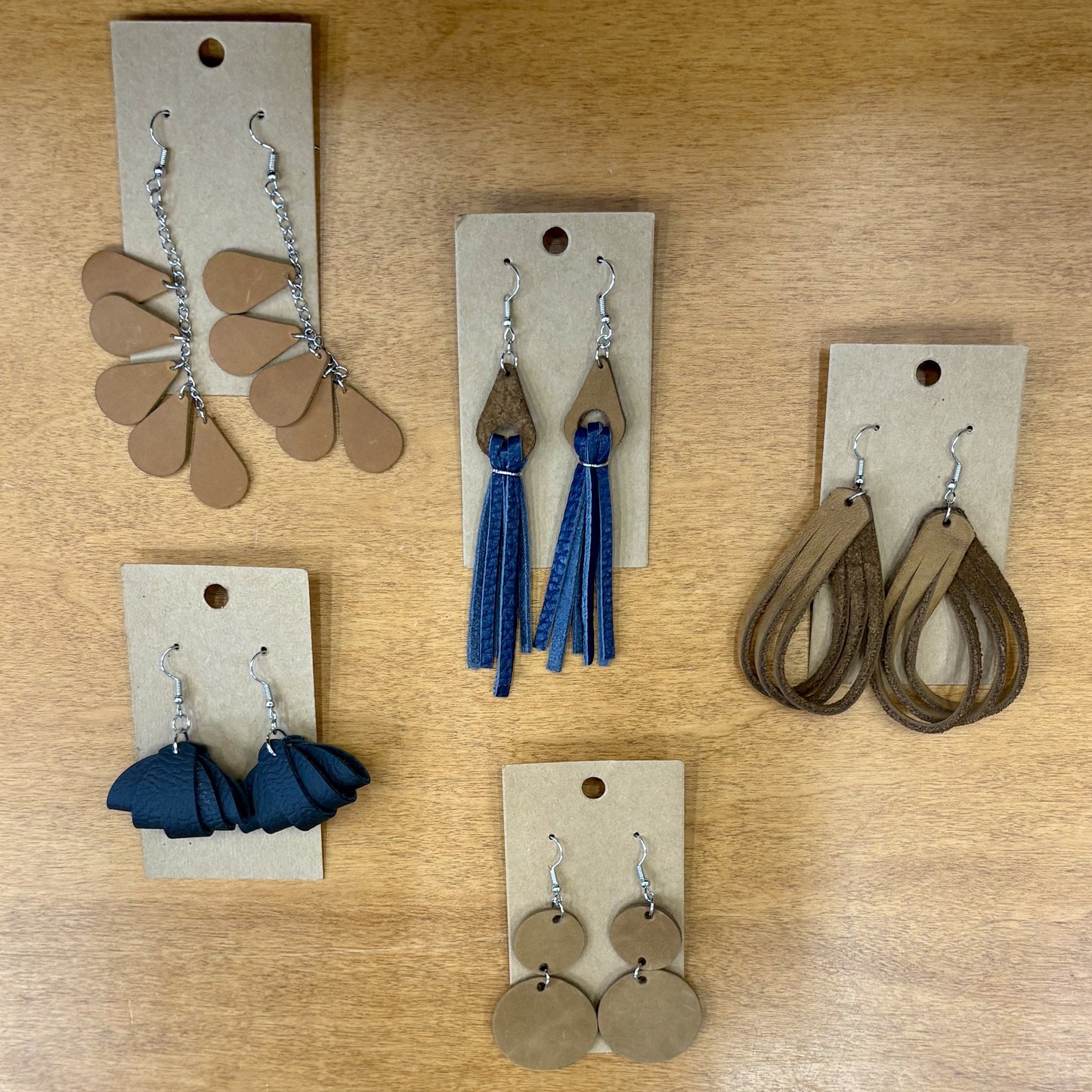 Handcrafted Leather Earrings