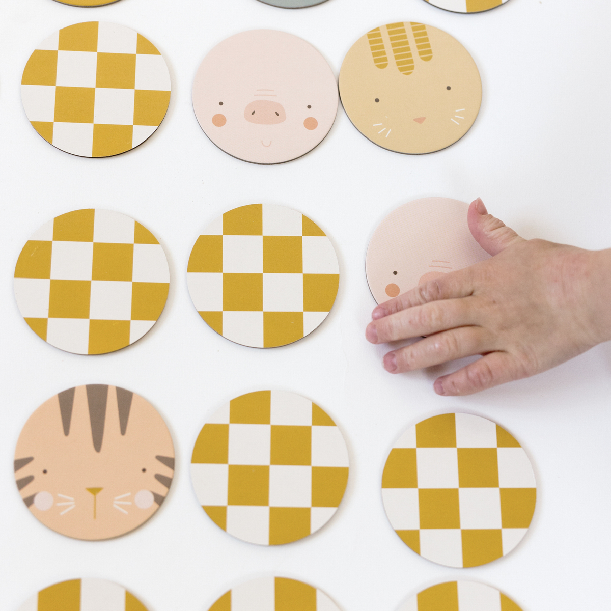 Oh, Little Wren Animal Faces Memory Match Game