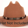 Friesian Whisperer Tooled Leather Cowboy Hat Band: Brown