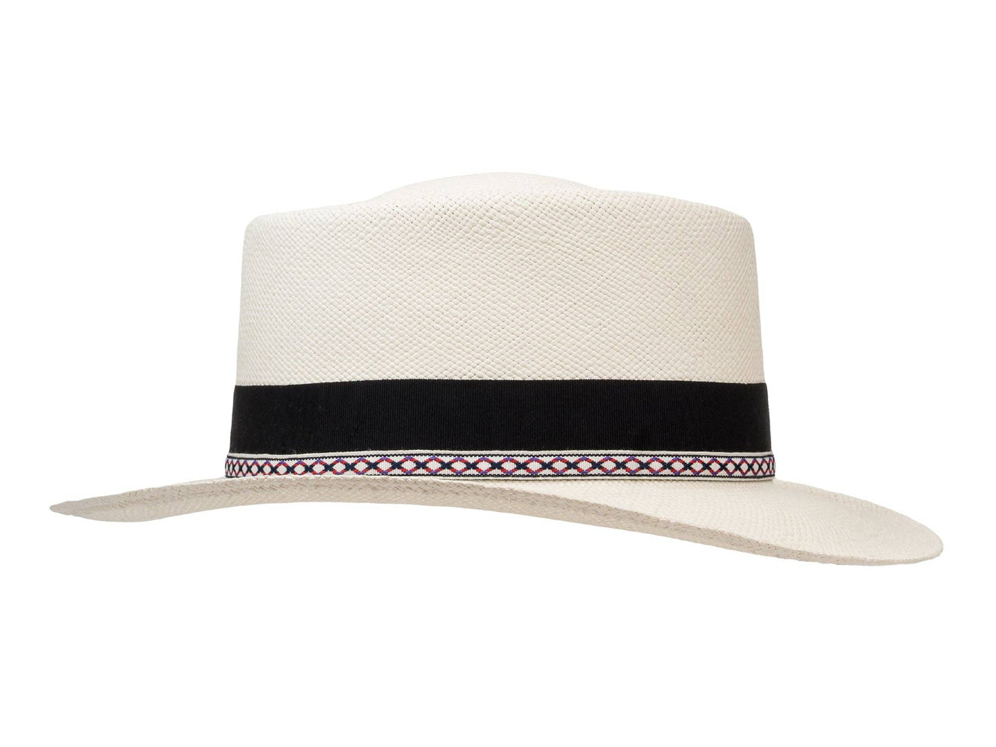 Bigalli Hats Brass Band Panama in White