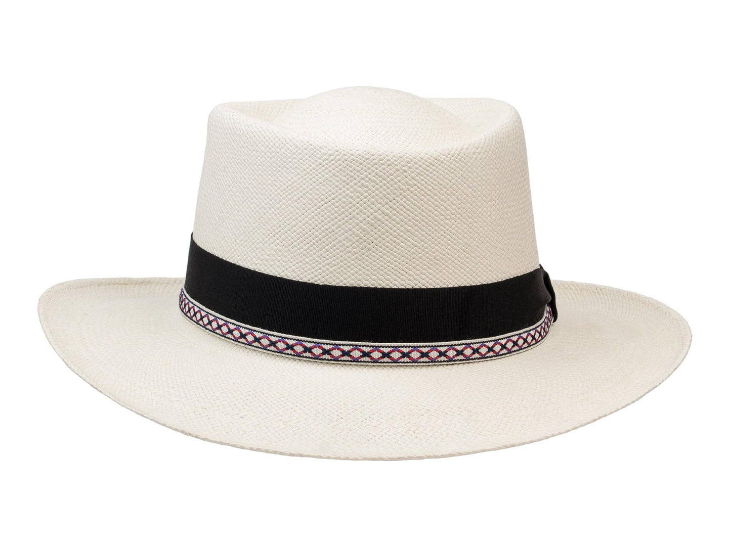 Bigalli Hats Brass Band Panama in White