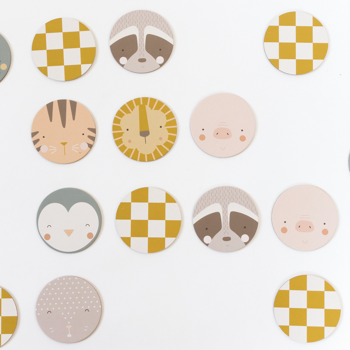 Oh, Little Wren Animal Faces Memory Match Game