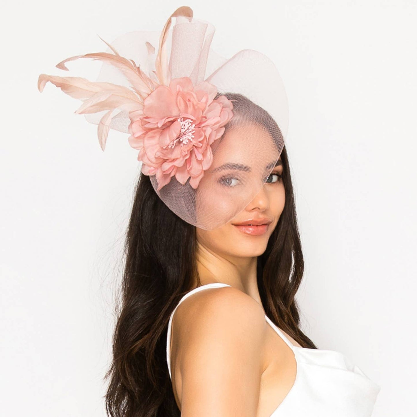 Peonies Styled Fastened Fascinator (Available in 4 Colors)