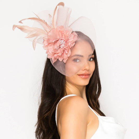 Peonies Styled Fastened Fascinator (Available in 3 Colors)