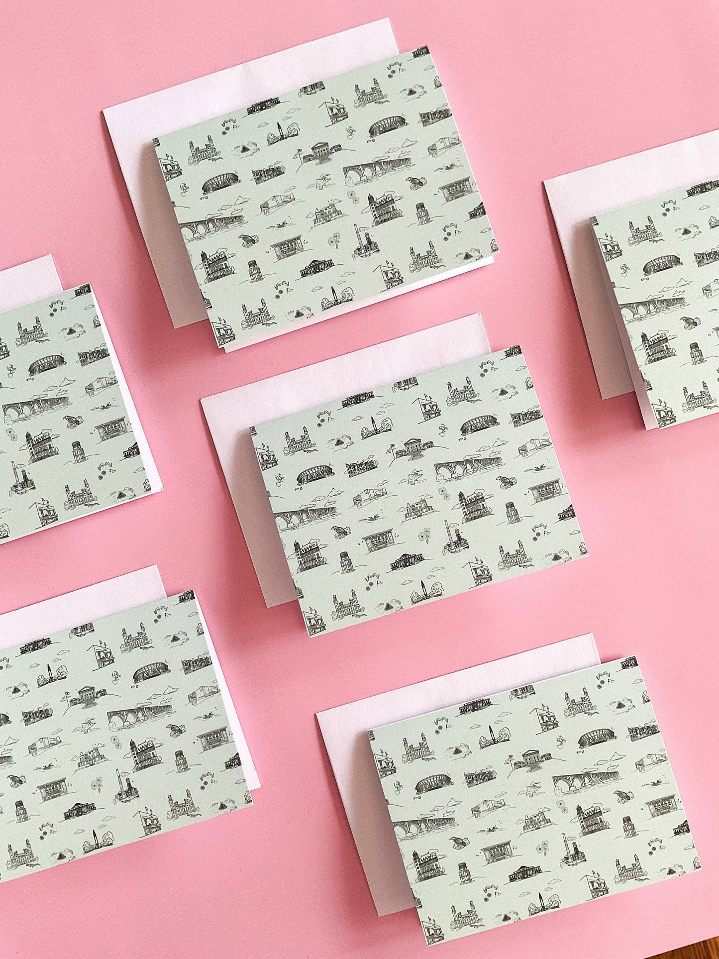 Thirteenwinks Richmond Toile Notecard Set (6)