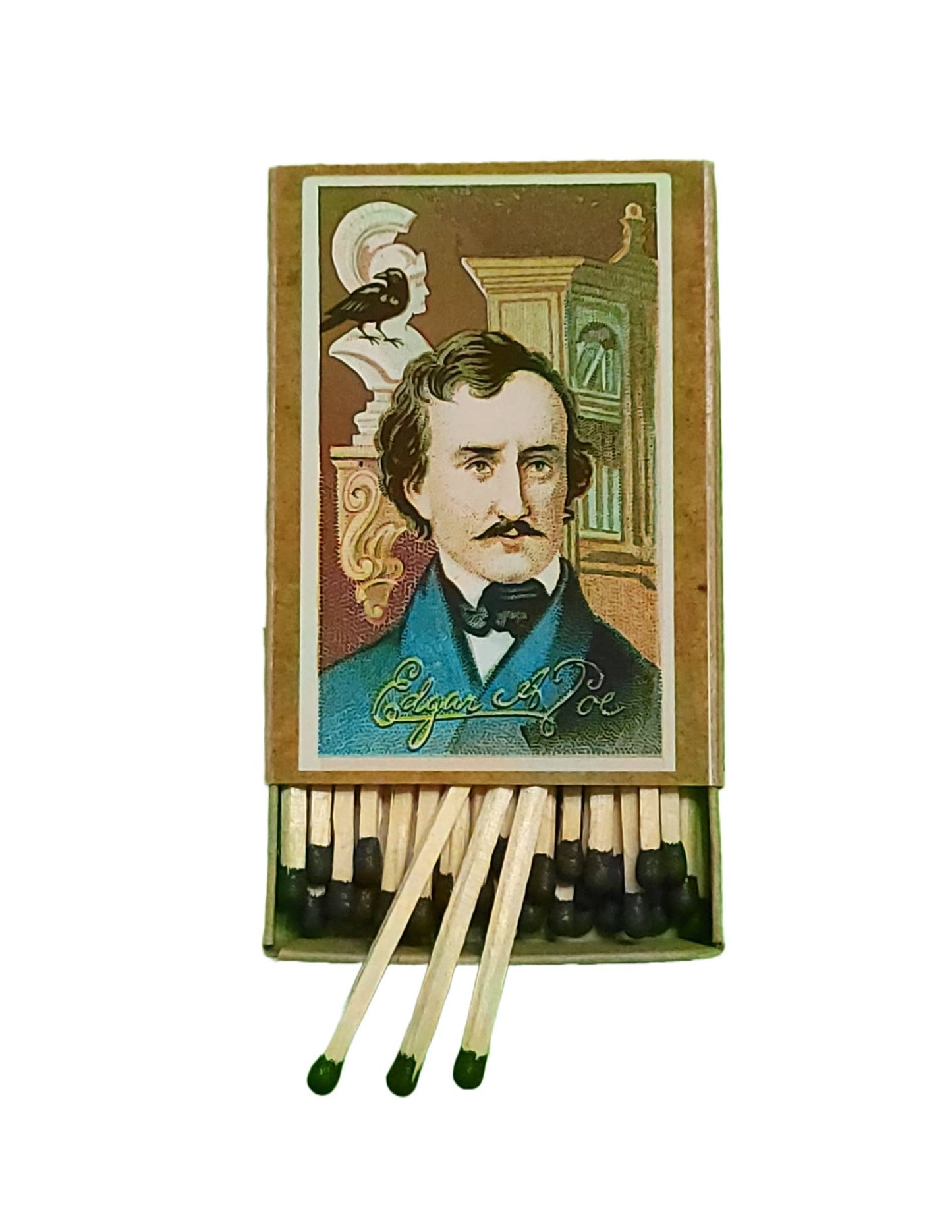 Handcrafted Decorative "Edgar Allan Poe" Matchboxes. 3 Designs Available.