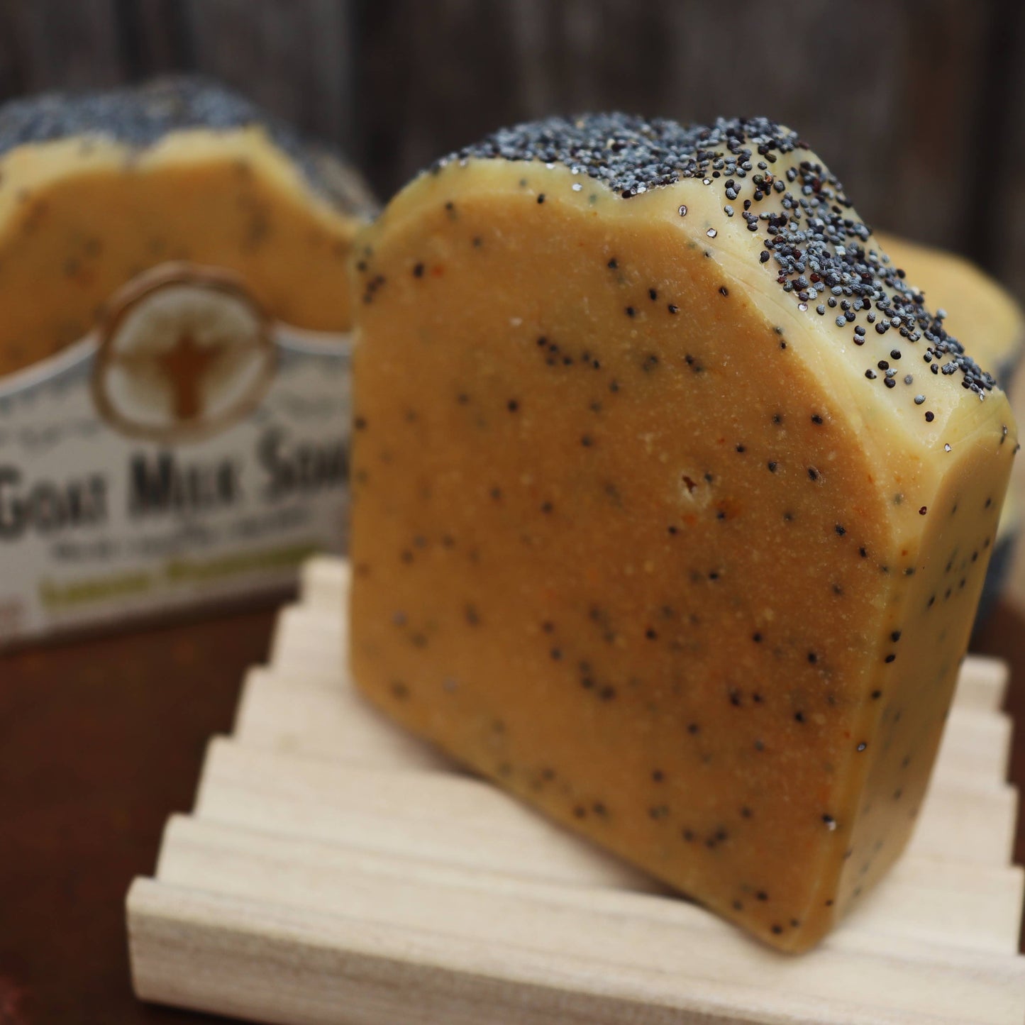 Moth Wood Farm Lemon Poppyseed Goat Milk Soap