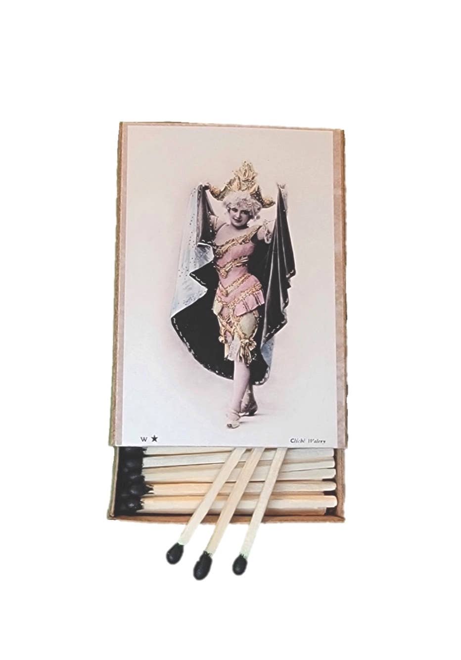 Handcrafted "Burlesque Beauties" Decorative Matchbox Collection. 3 Designs Available.