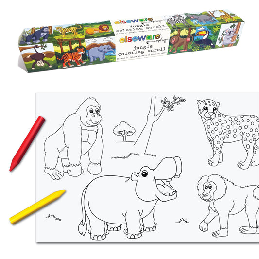 Dinosaur, Jungle and Ocean Theme Coloring Scrolls