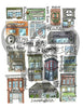Richmond, VA Coffee Shops 11x14 or 8.5x11 Print by Mad Kitchen Co