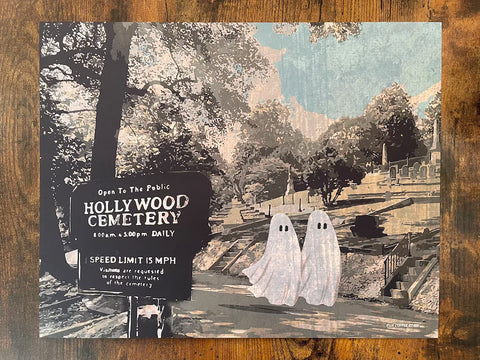Hollywood Cemetery Ghosts 11x14 Print by RVA Coffee Stain