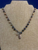 StudioJane Big silver drop w/multi colored stone necklace