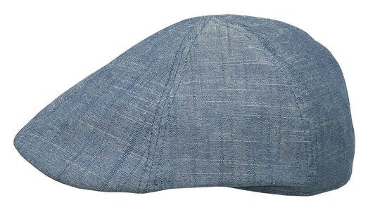 Broner Linen Mix Pub Cap in Blue