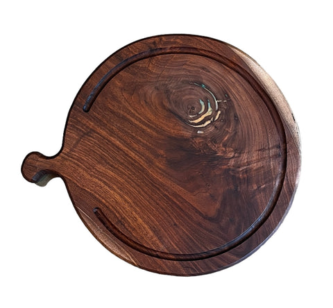 16 inch hand-milled black walnut cutting board