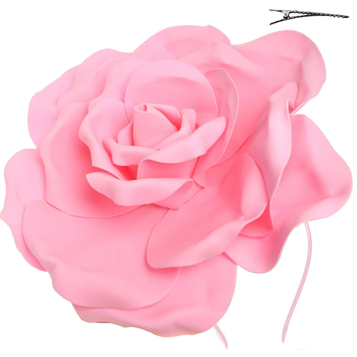 Flower Fascinator Headband Featuring Oversized Rose (Available in 3 Colors)