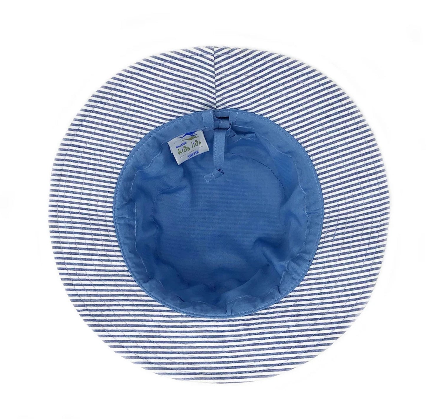 Wallaroo Sawyer Blue Striped Kids Hat Size 4-8 years